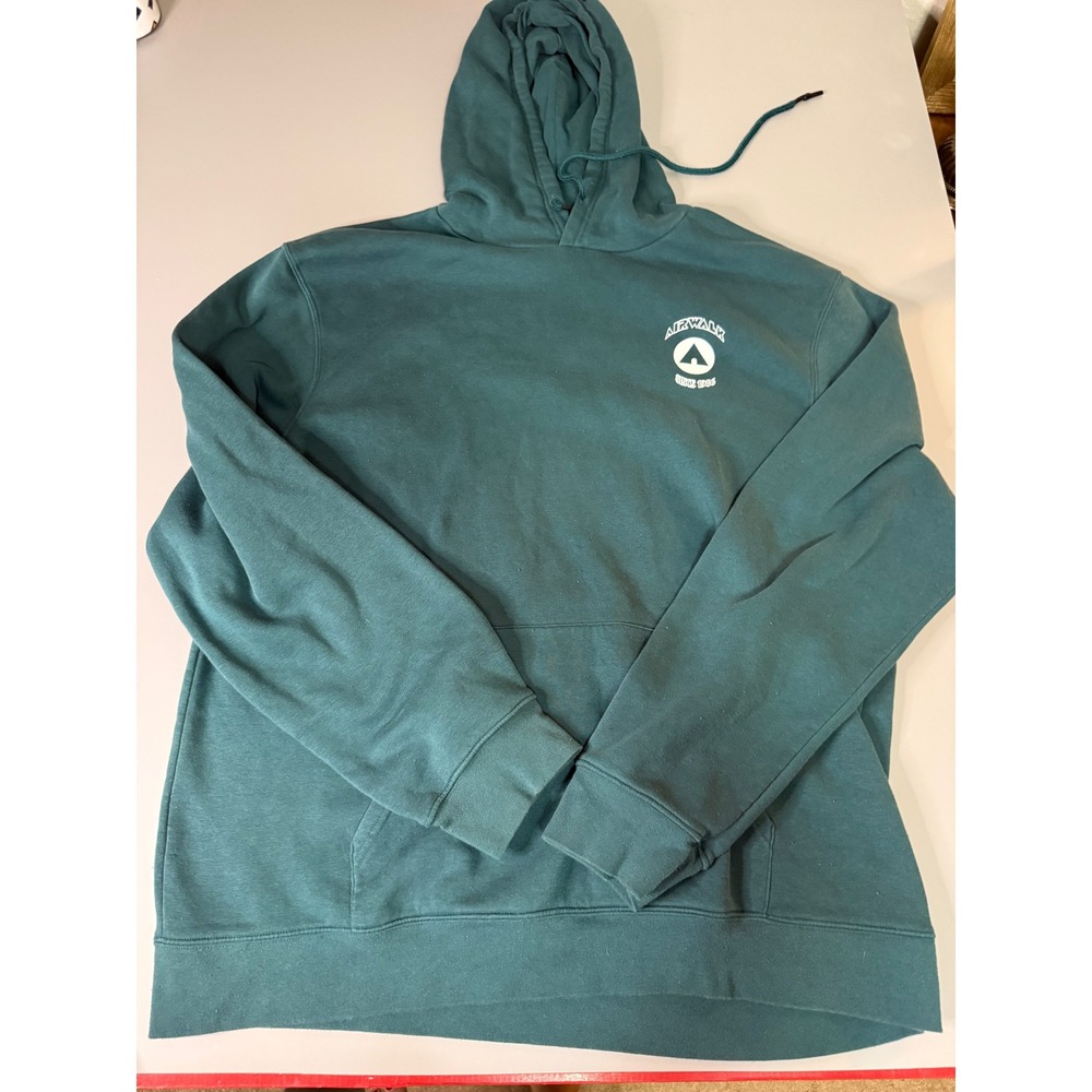 Airwalk Mens 3XL Forest Green Graphic Hoodie Skate Pullover Sweatshirt